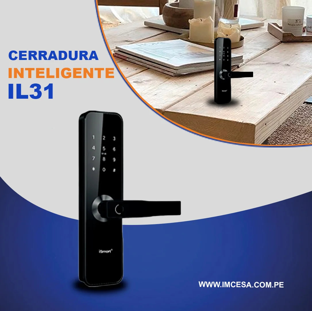 Cerradura bluetooth mediana IL31 – Negro