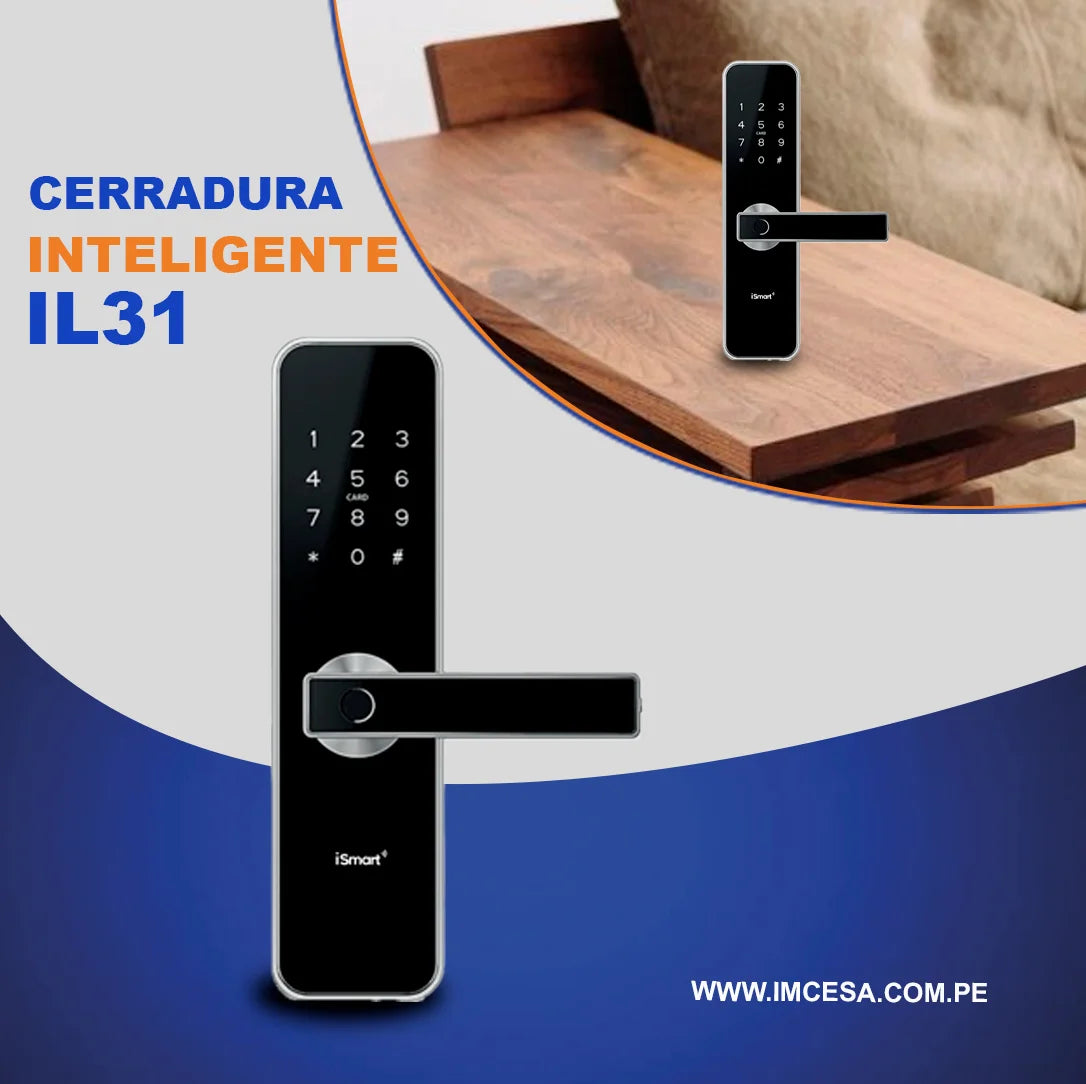 Cerradura bluetooth mediana IL31 – Plateado