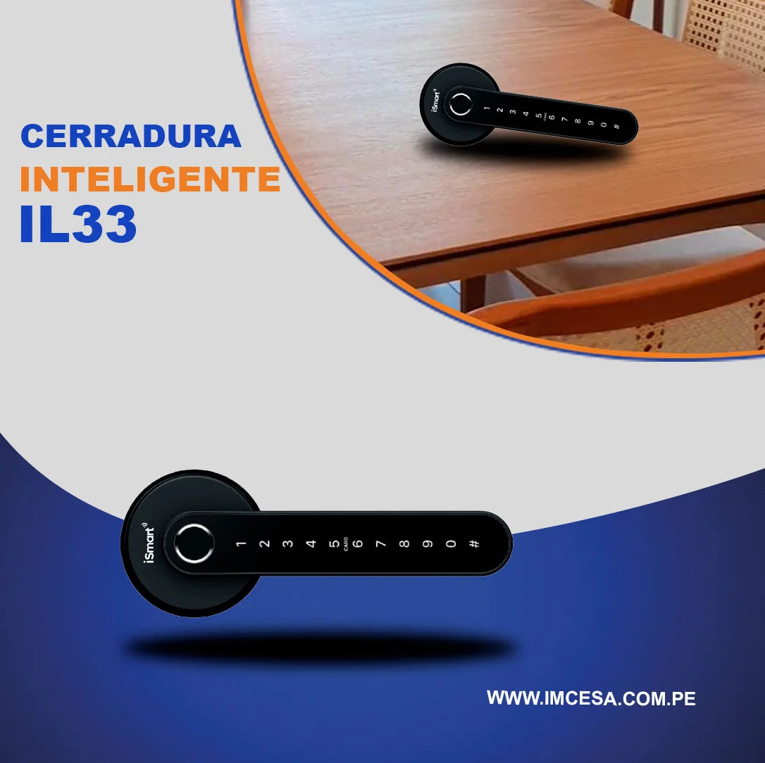 CERRADURA BLUETOOTH IL33 – MANIJA NEGRA